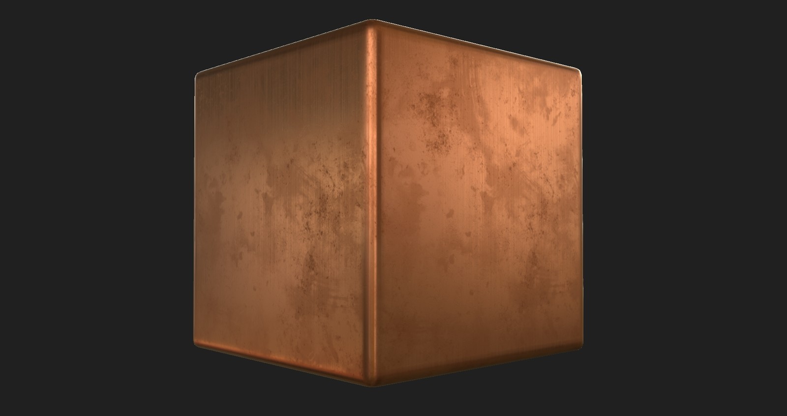 Brushed copper plate made for my beyond human entry