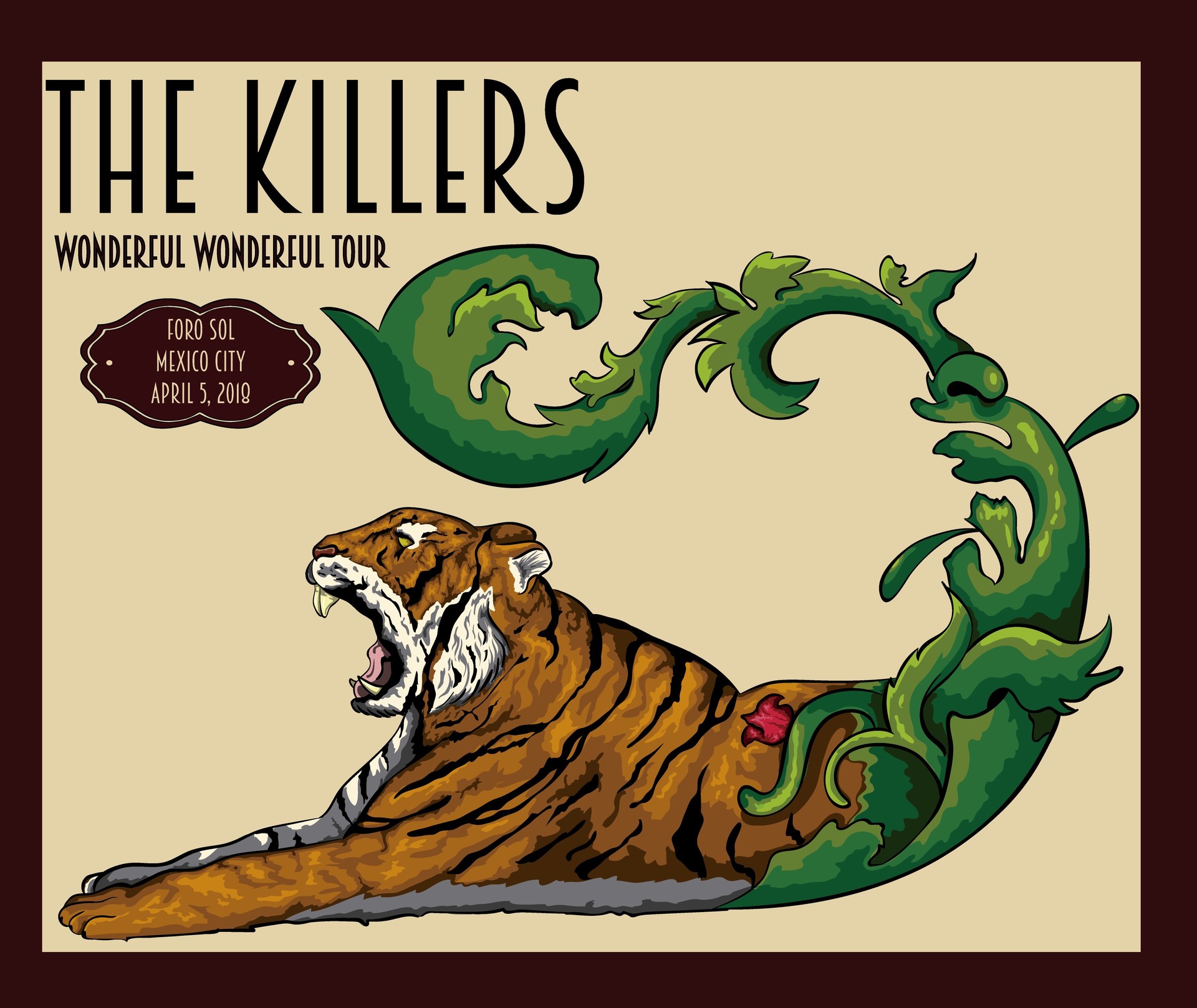 Victor Bautista The Killers Mexico City Poster