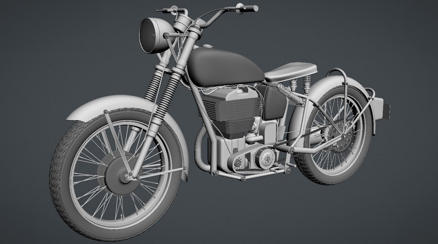 ArtStation - AJS Matchless 1947 G9 Custom