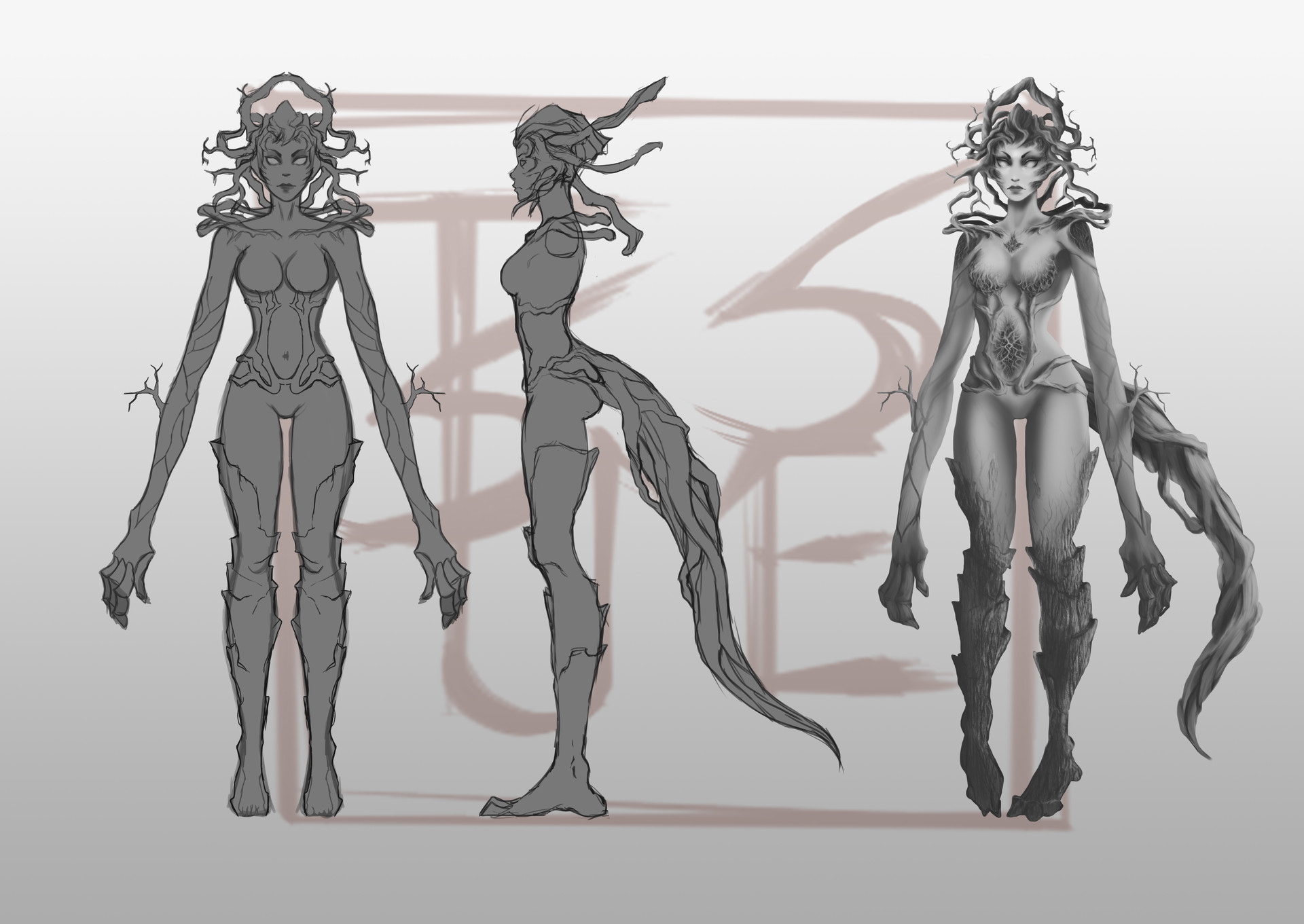 Artstation The Forest Spirit Anastasia Manetti,Cute Simple Clothes Drawings Easy