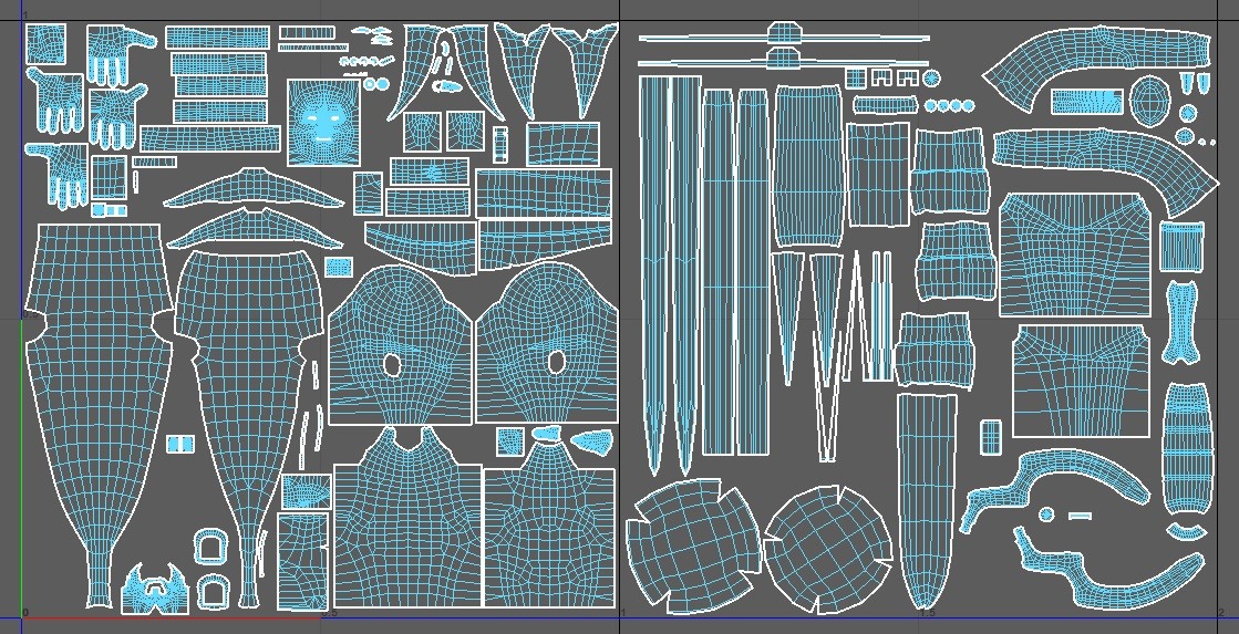 UVs of the project.