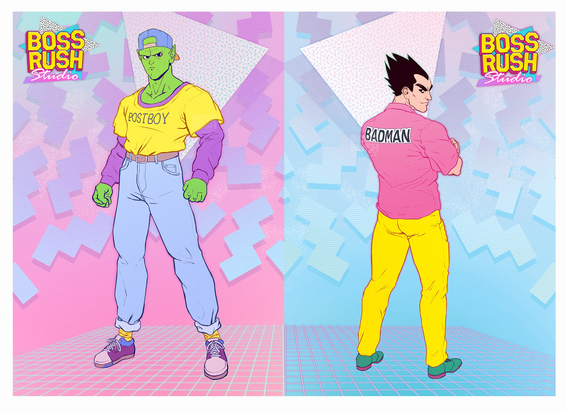 Artstation Matching Dragon Ball Z Prints Ian Fay