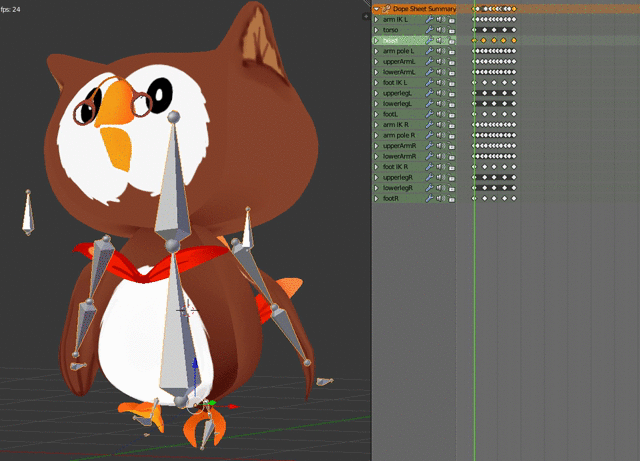 ArtStation - Owl (Character Rigging - Animating)