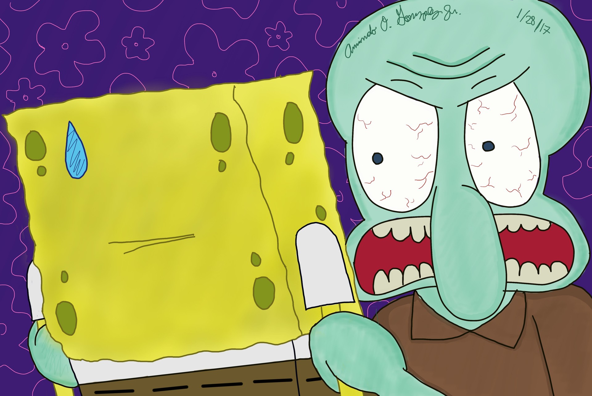 Squidward Rage