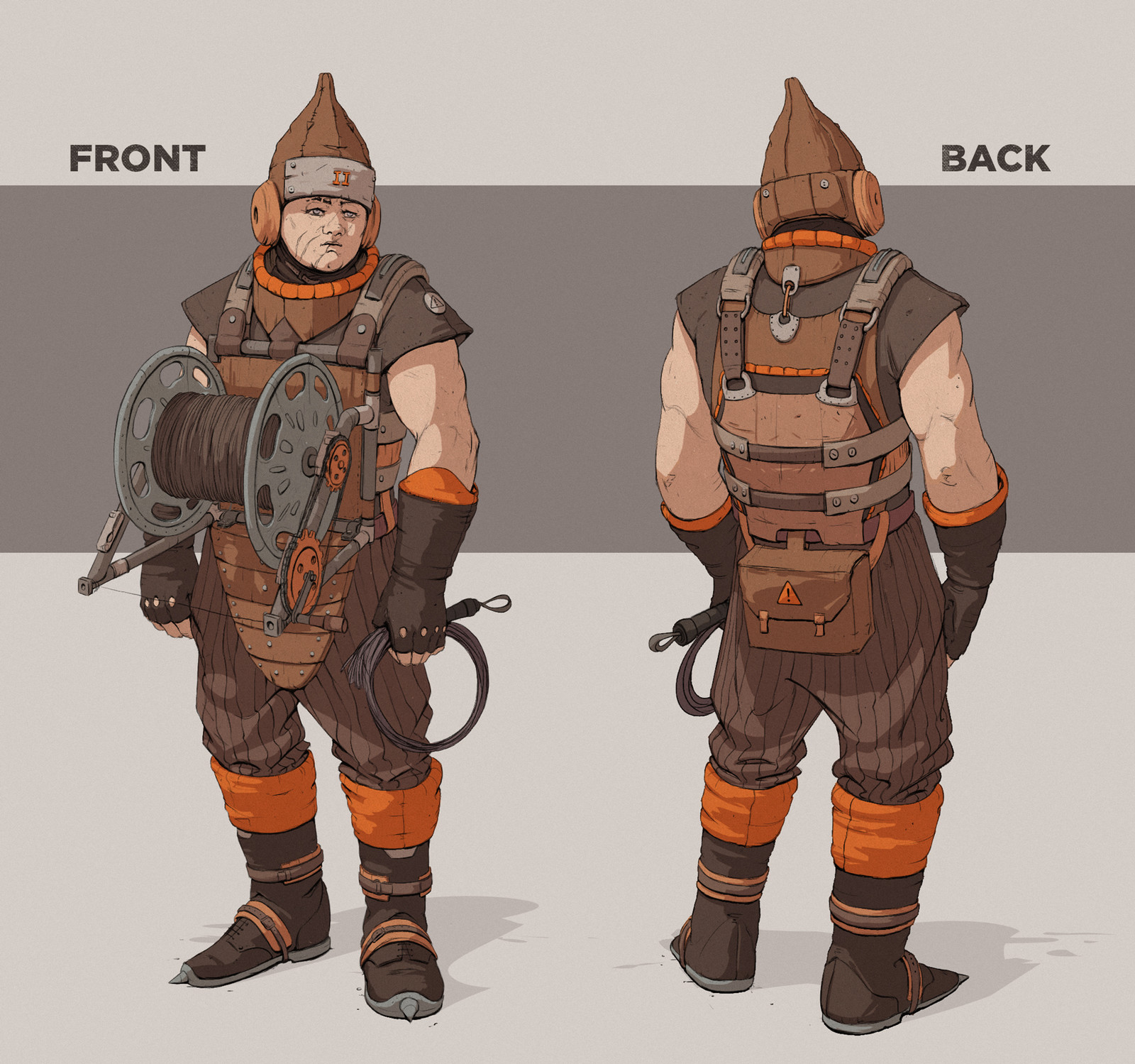 Front and back view