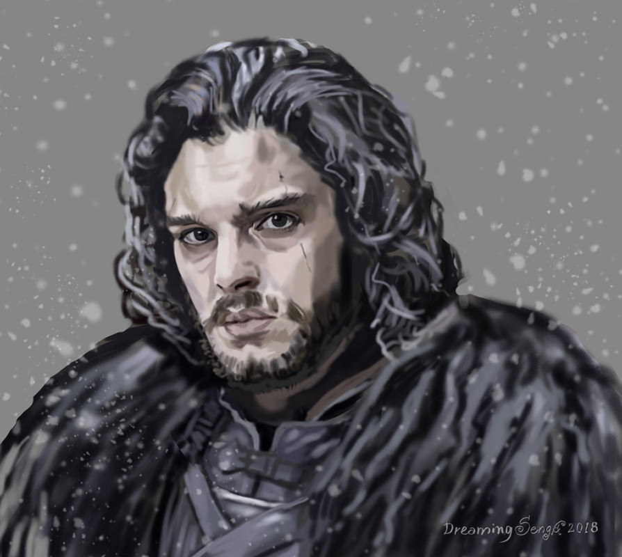 Artstation Jon Snow The Winter Is Coming Agnes Gospodinova