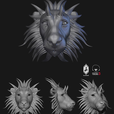 Ali maher all lion zbrush