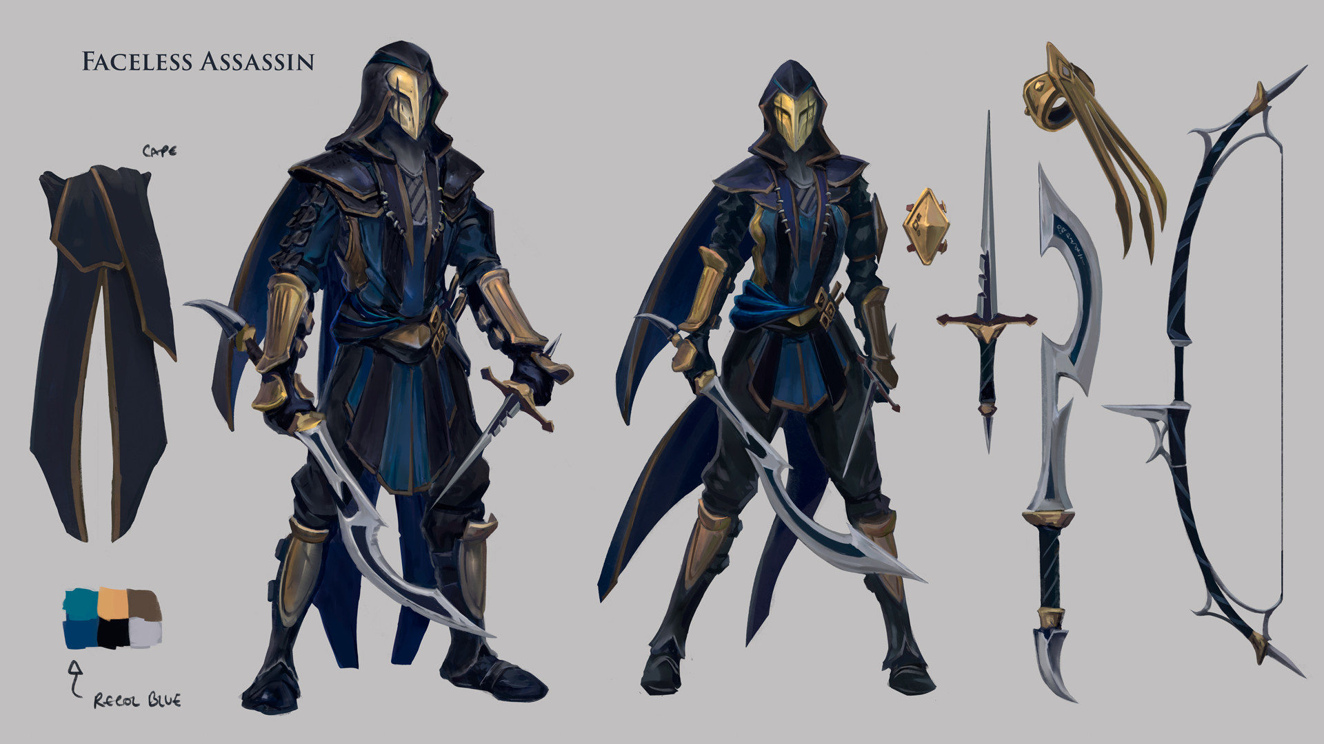 artstation faceless assassin costume