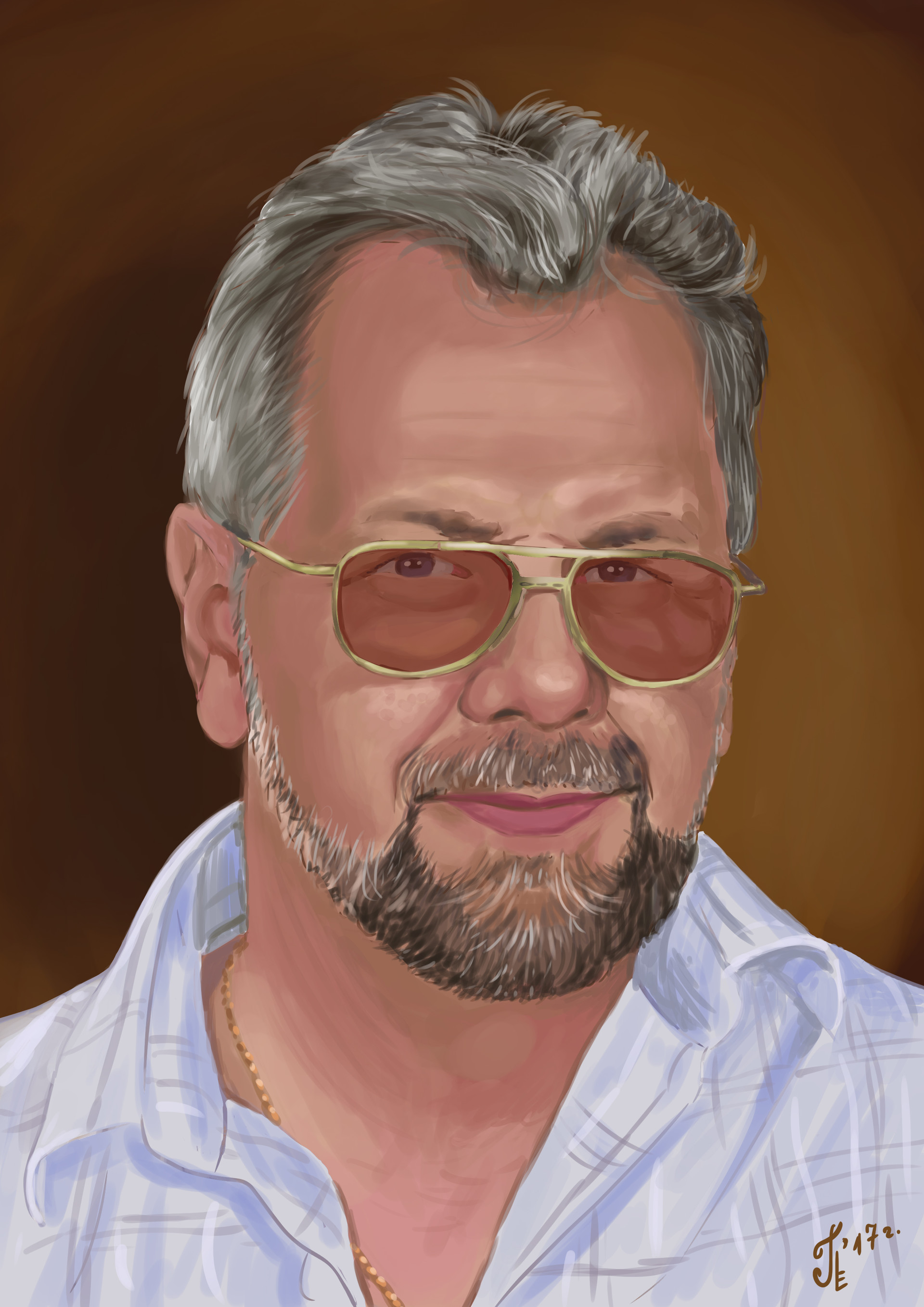 ArtStation - Портрет папы / Dad portrait