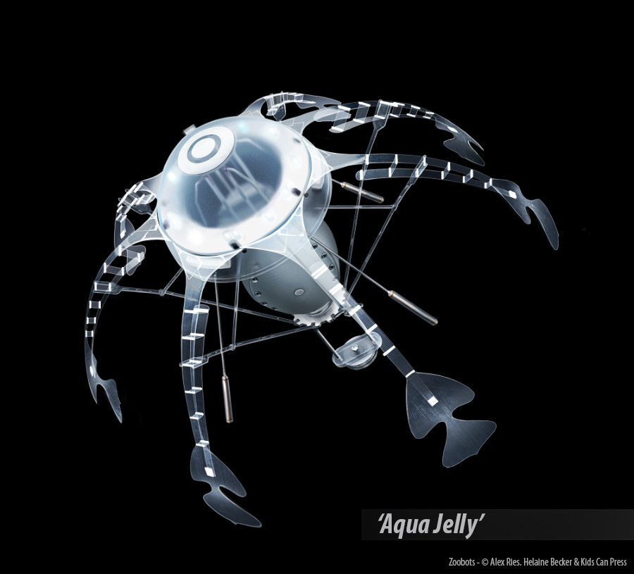 Festo's Aqua Jelly swims in the manner of some juvenile jellyfish