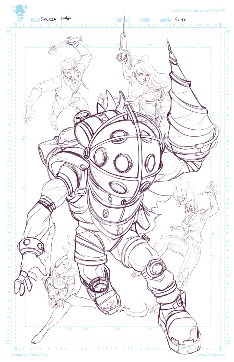 Initial rough sketch.