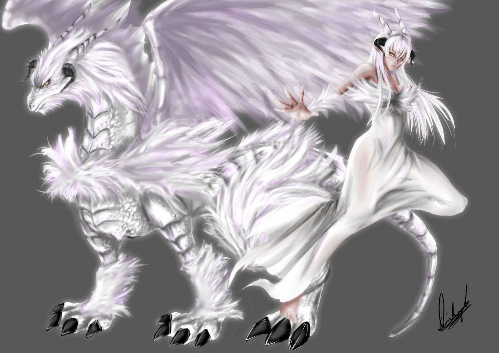 DeepEyes White Dragon Anime by AlanMac95 on DeviantArt
