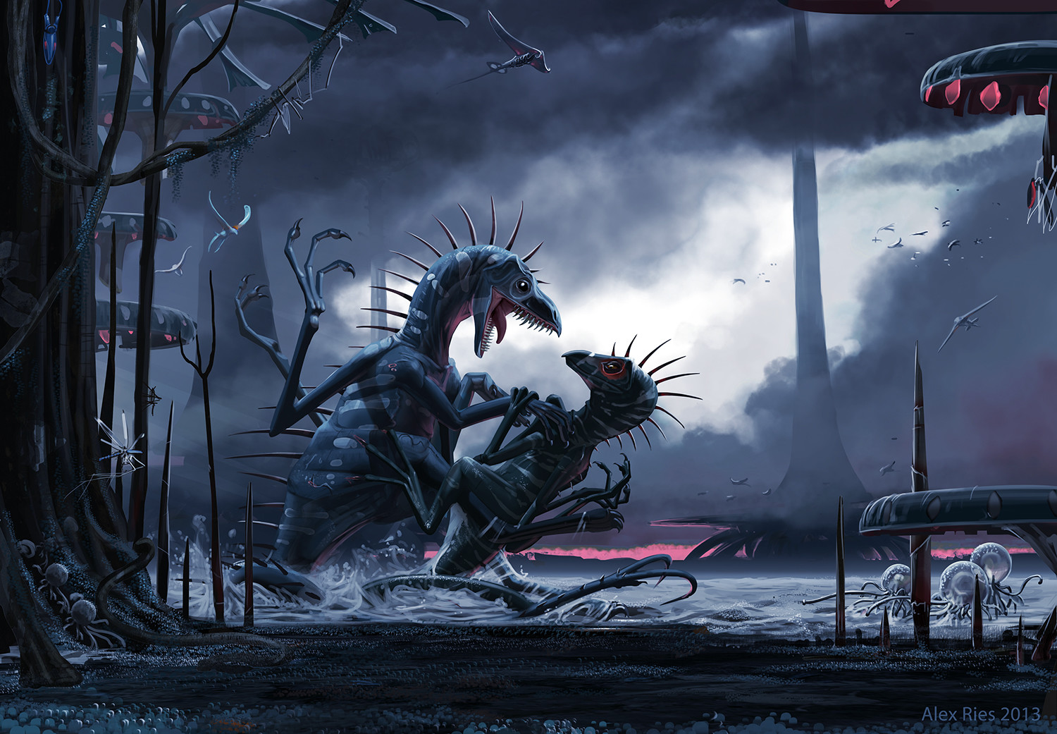 Combat beneath the trees
