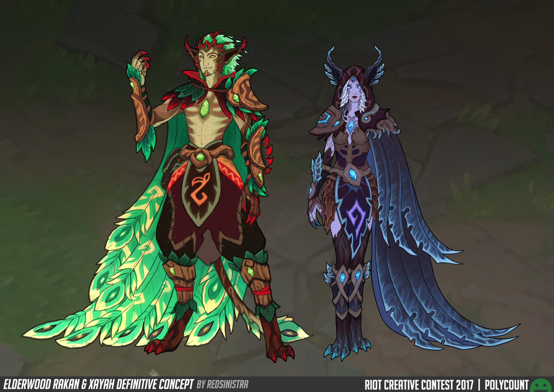 Artstation Elderwood Xayah And Rakan Concept Art League