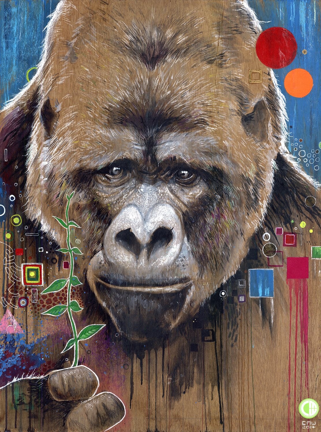Mixed Media on A1 Wooden Panel