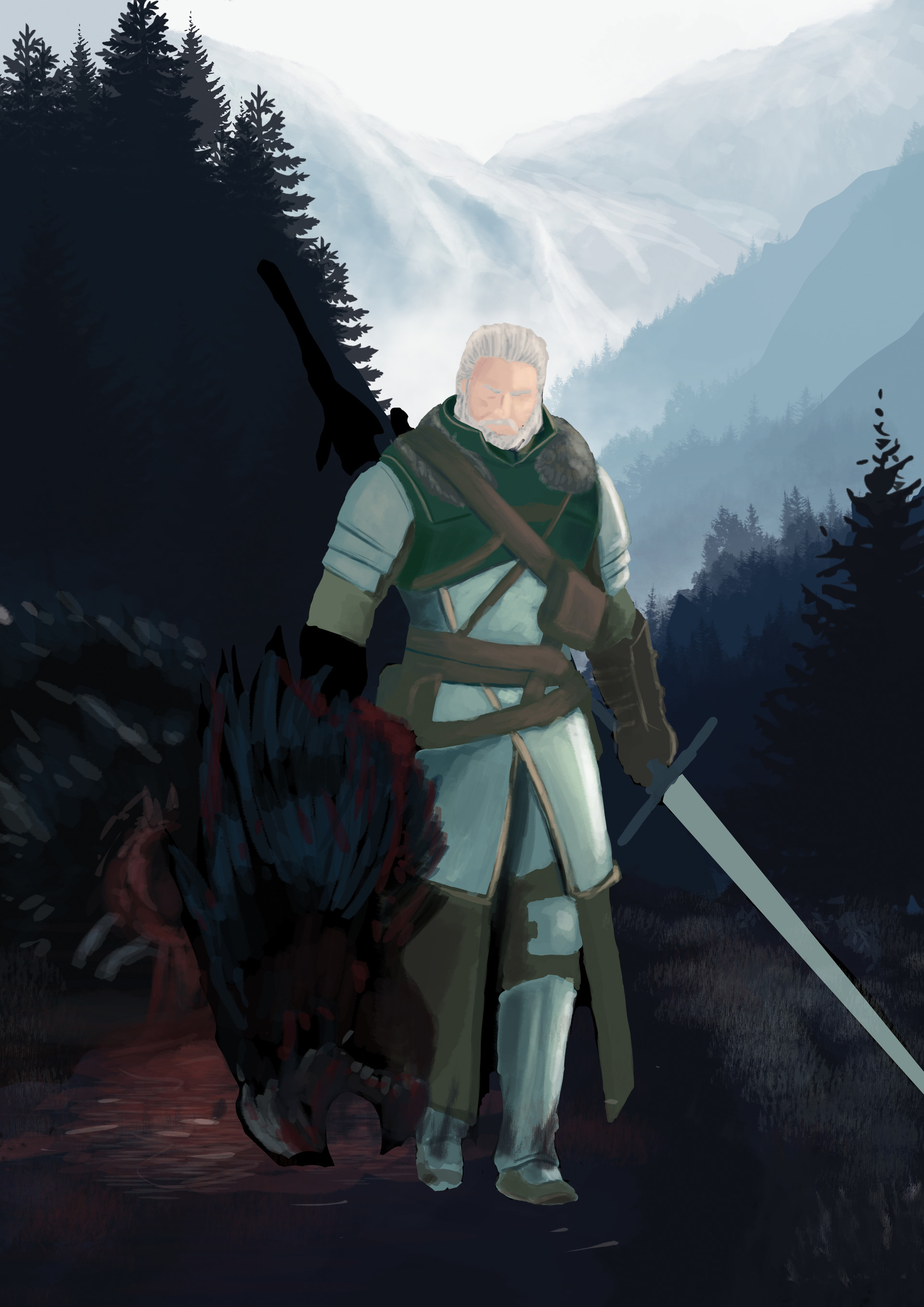 Barend Geijsen The Witcher Arch Gryphon in Skellige