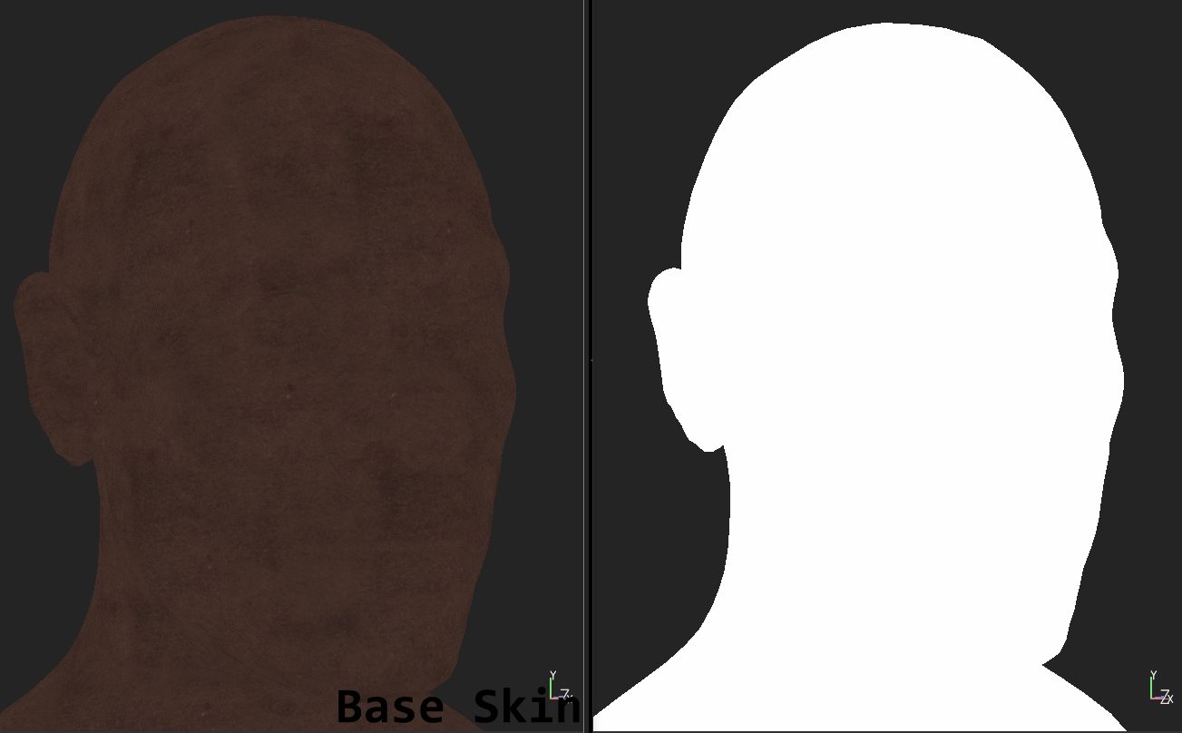 GIF of the diffuse layers in painter with the corresponding mask i painted for them