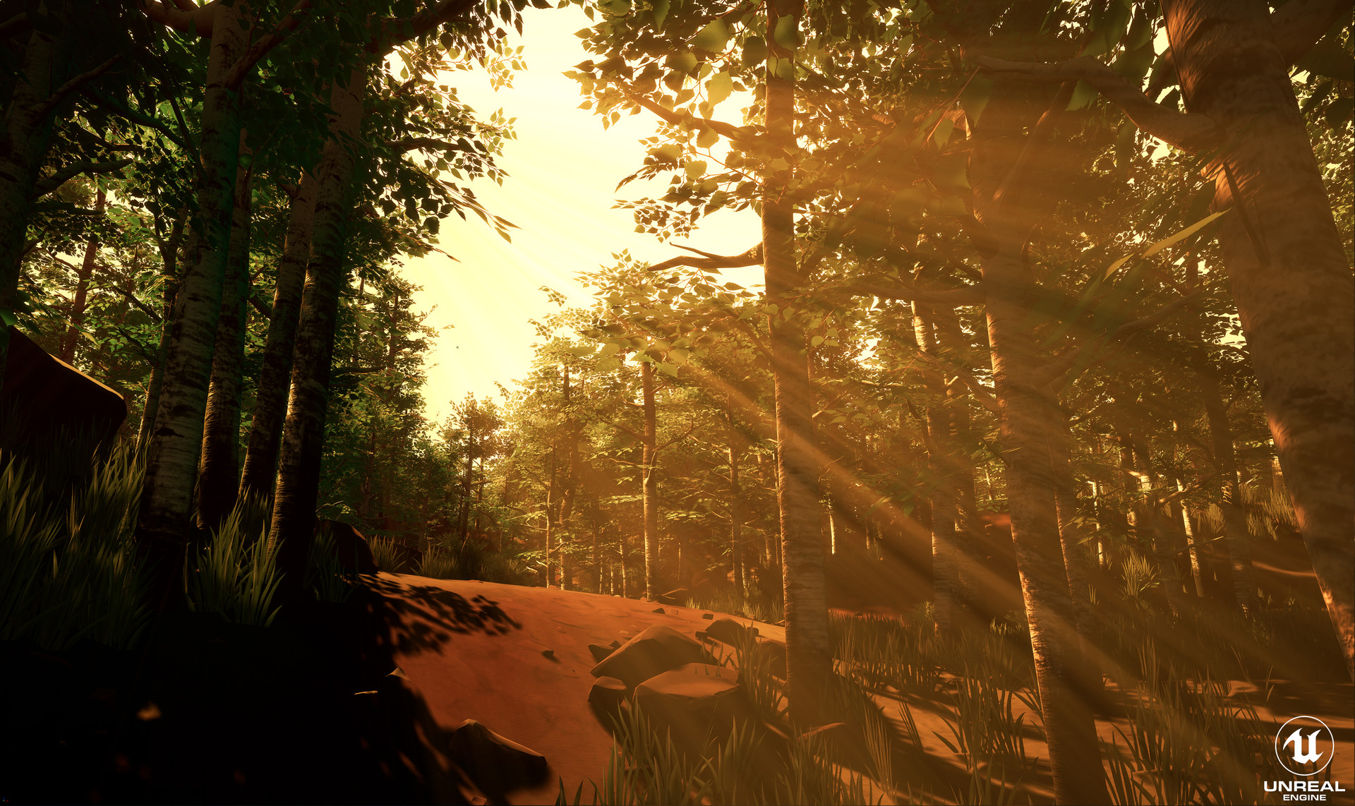 Artstation Firewatch Inspired Forest Elora Pautrat