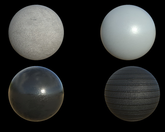 Building substances. (terrain is mostly scans/resources from Substance Source)