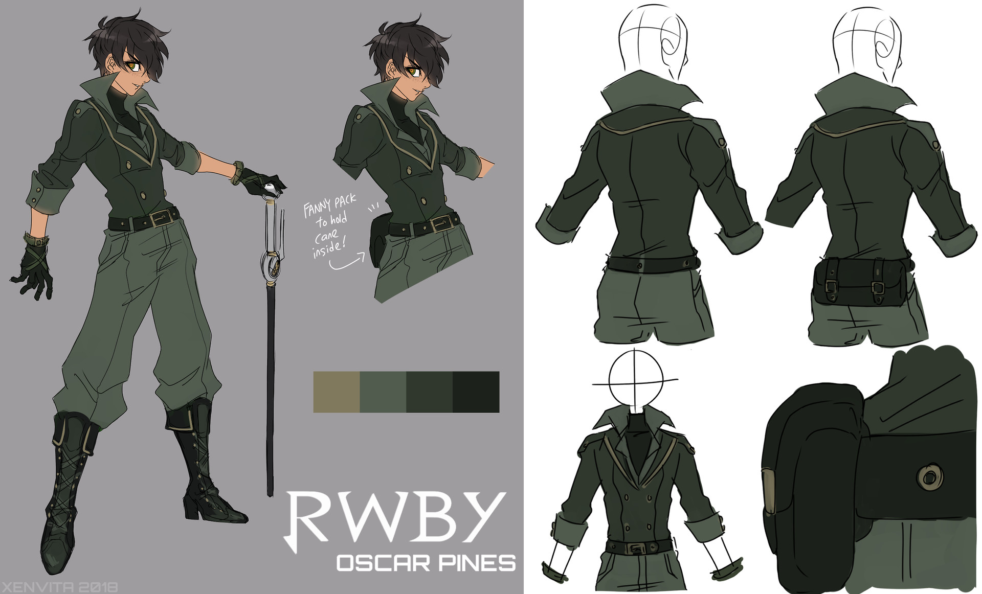 Rwby Character Designer - Designing The New Outfits In Rwby Volume 7 Rooste...