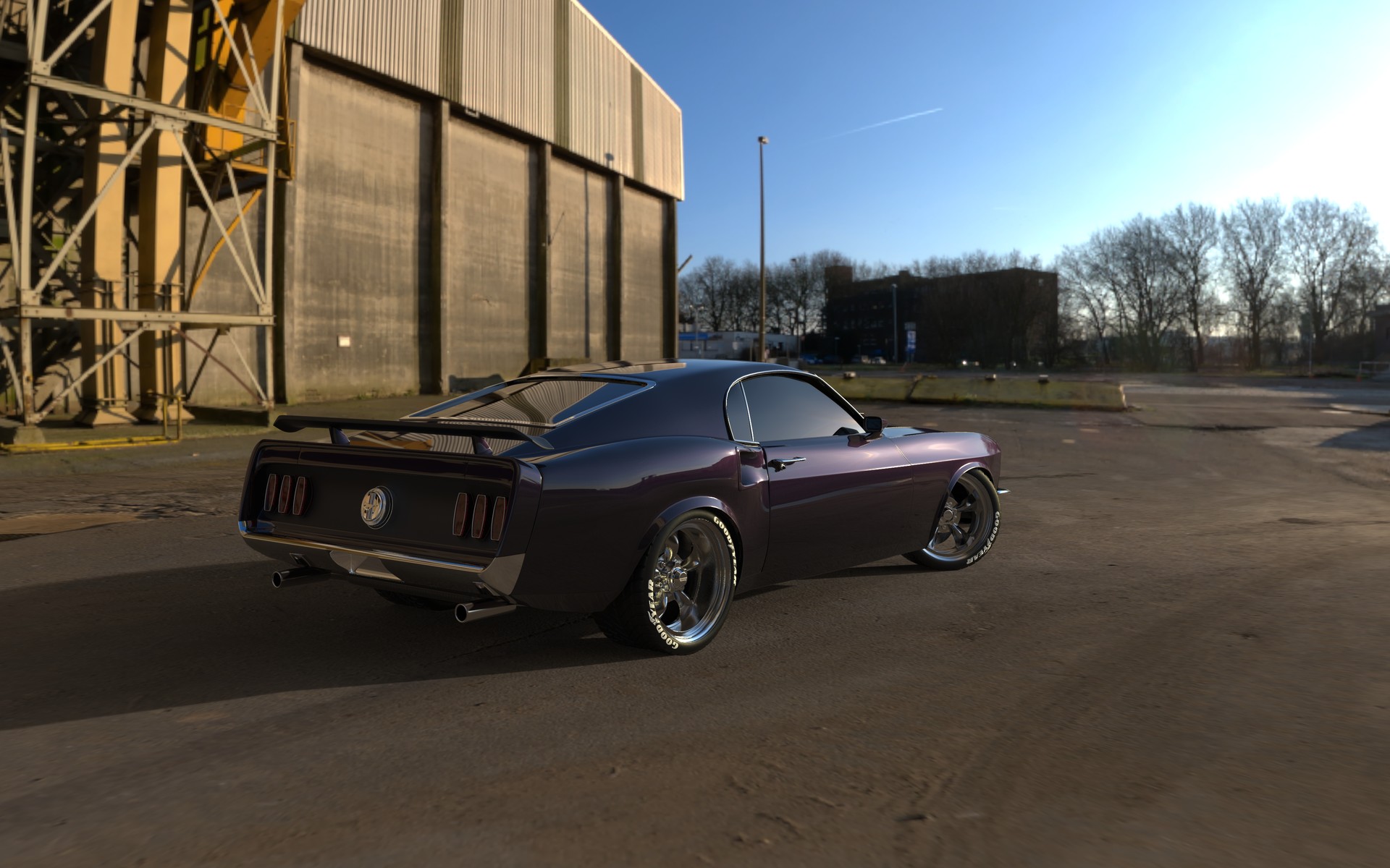 Artstation 1969 Mustang Mach 1 Michel Mike Balian