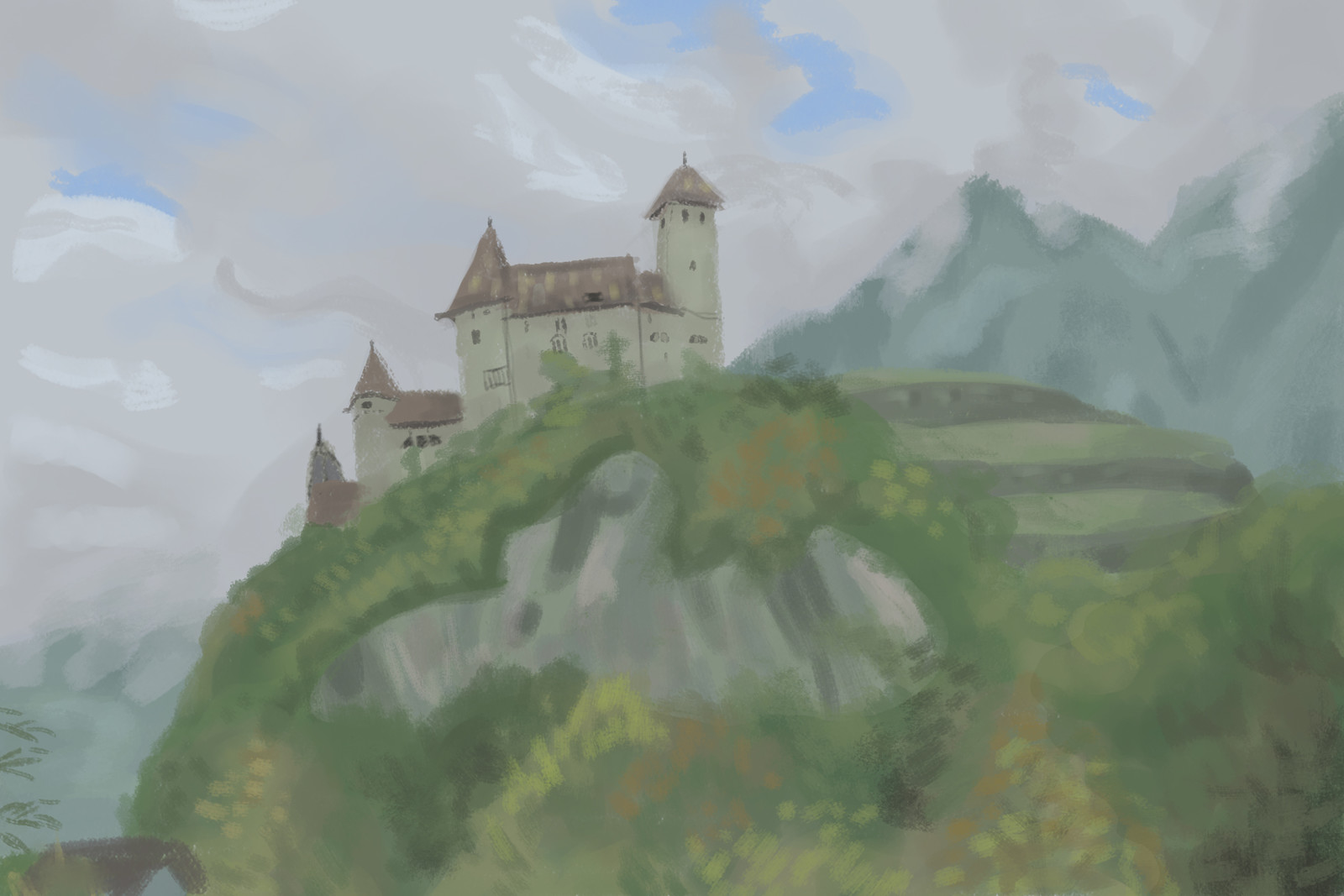 Cloudy Day Castle