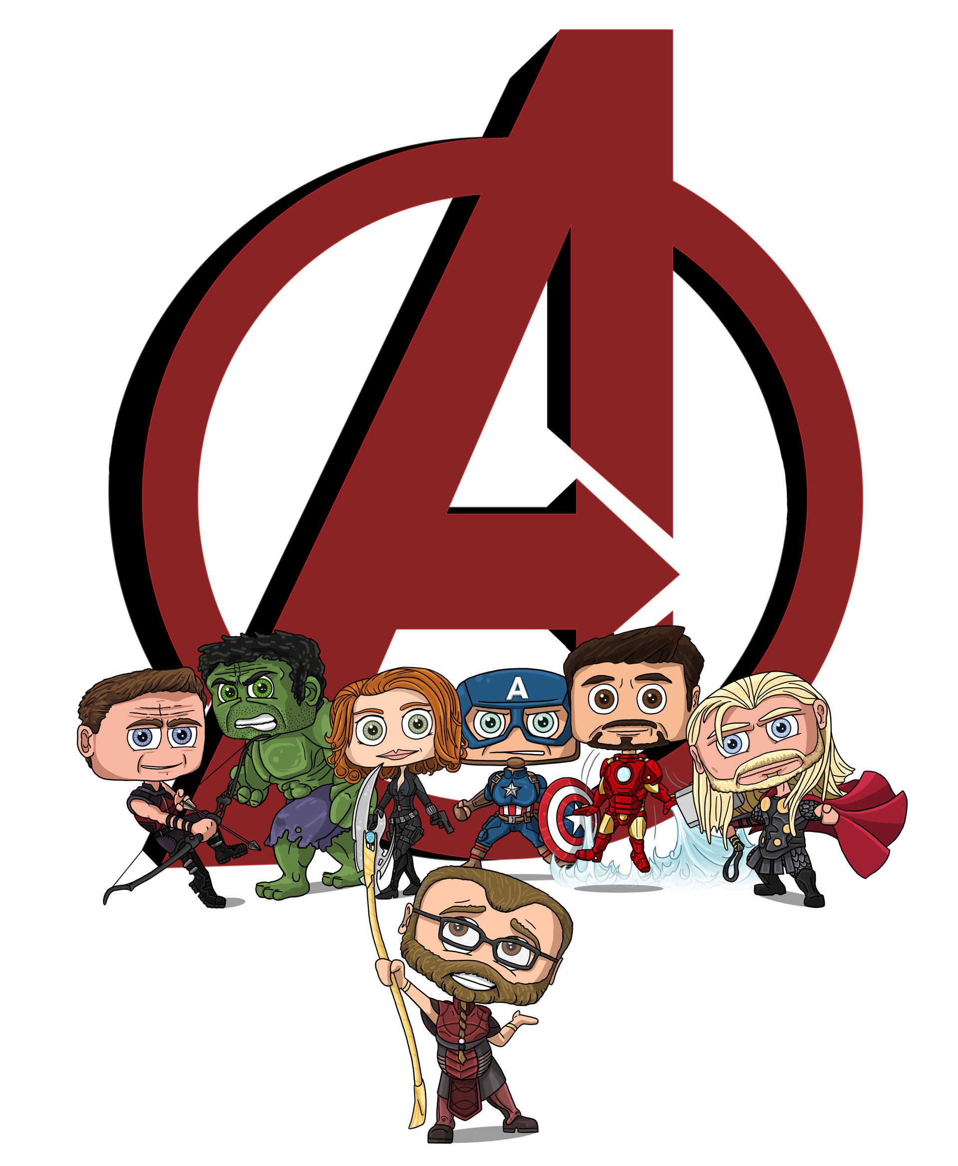 Artstation Chibi Avengers Dennis Schmidt