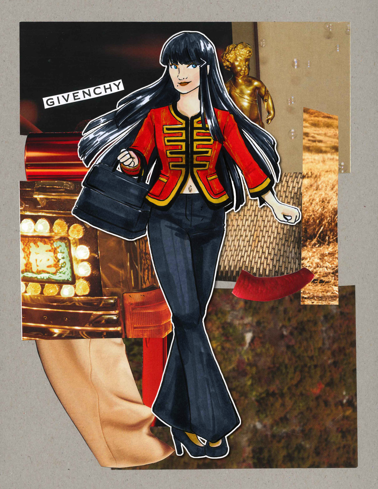Dia Kurosawa in Givenchy.