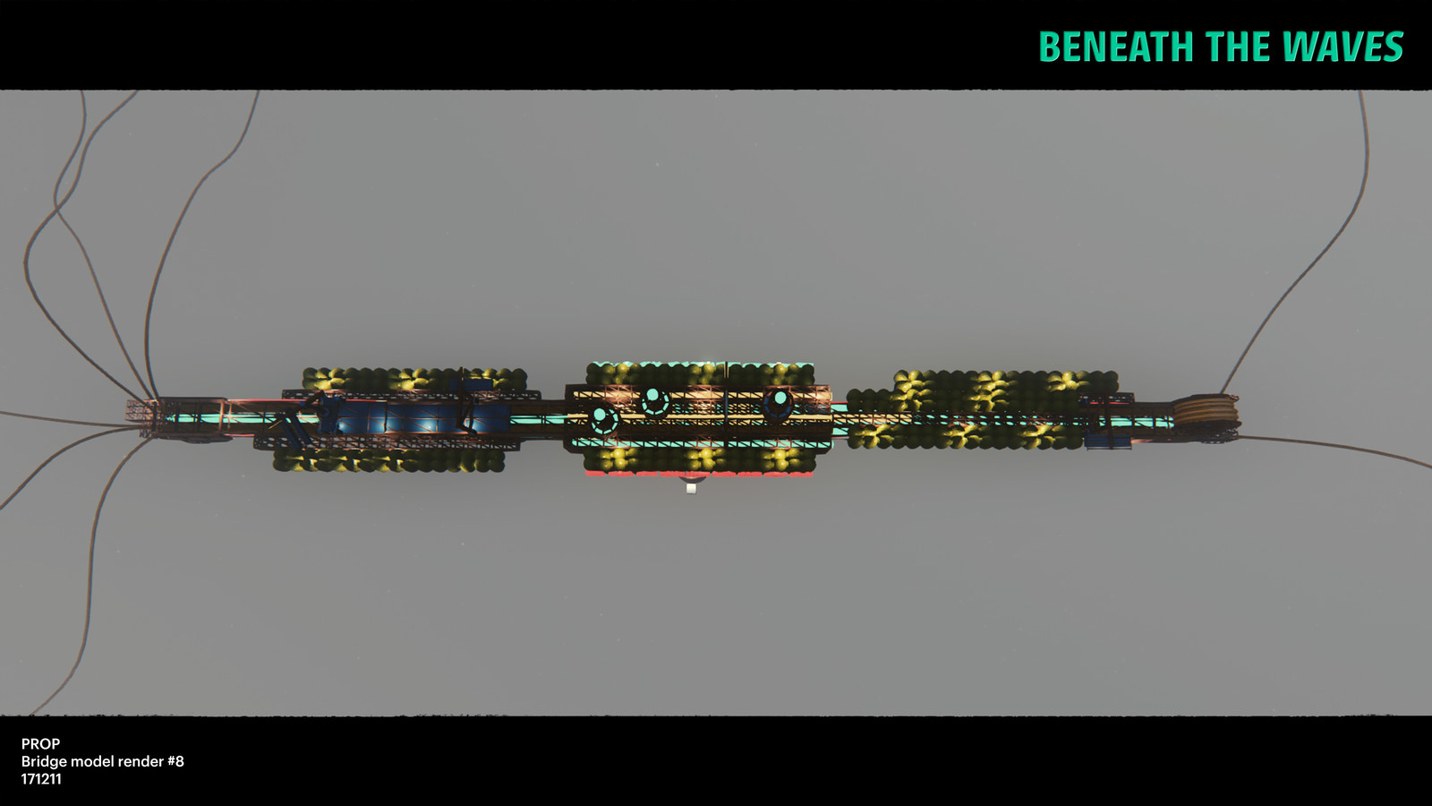 Top down view of the bridge.