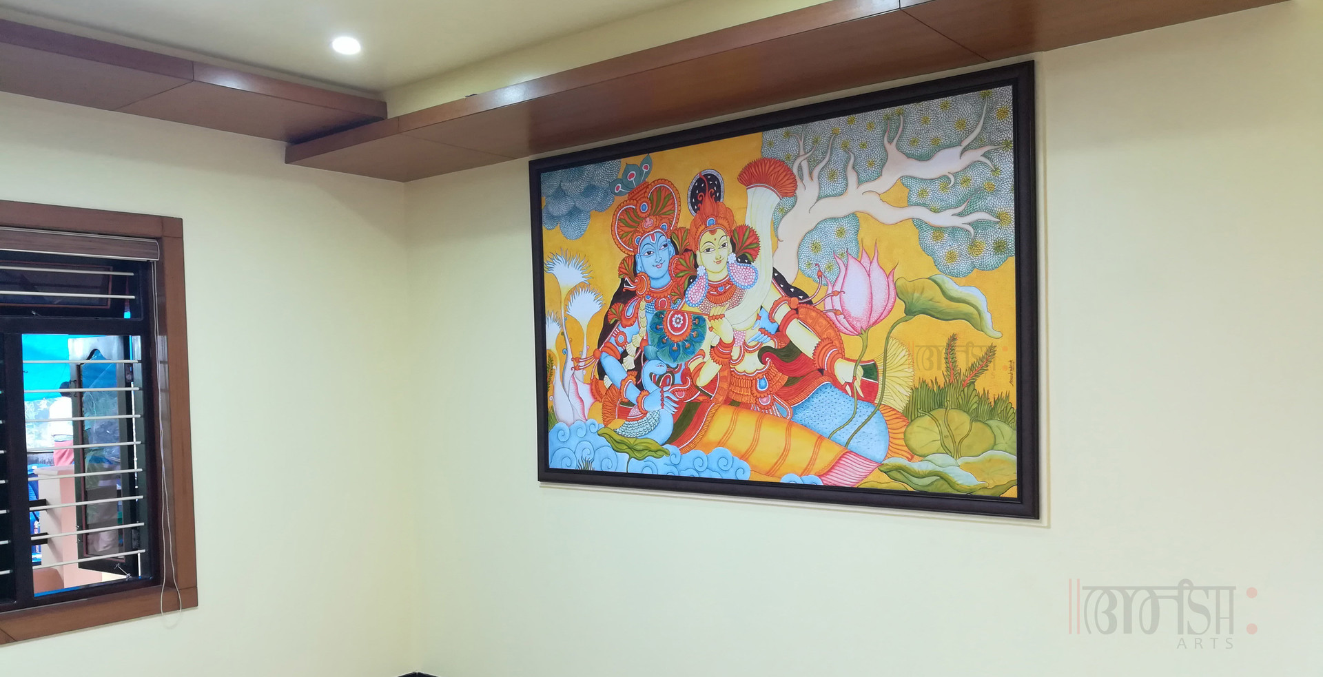 Artstation Radha Madhavam Kerala Mural Painting Aneesh Pulikode
