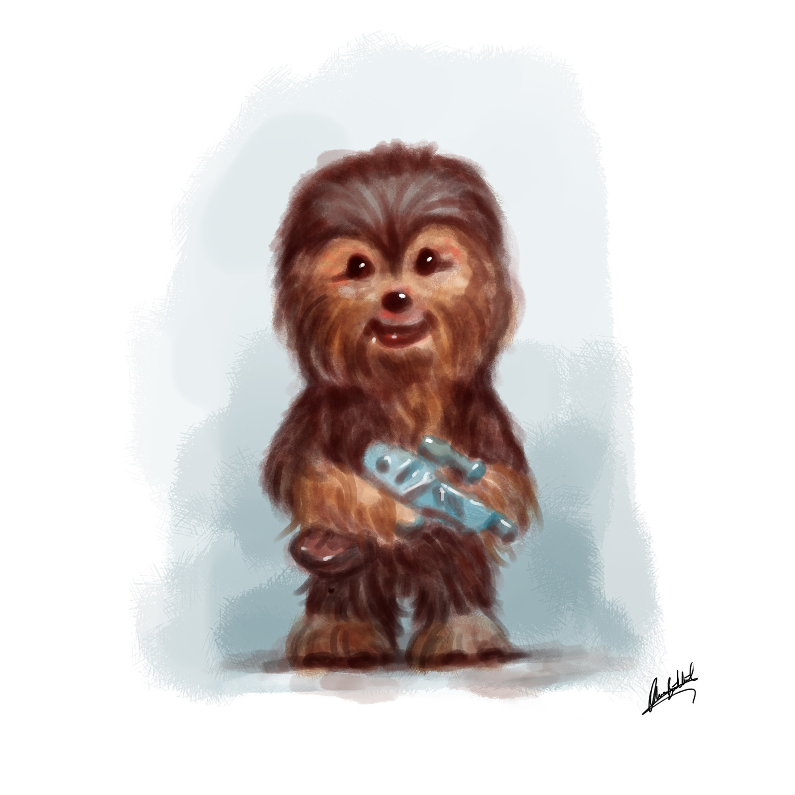 Artstation Baby Chewbacca Okan Bulbul
