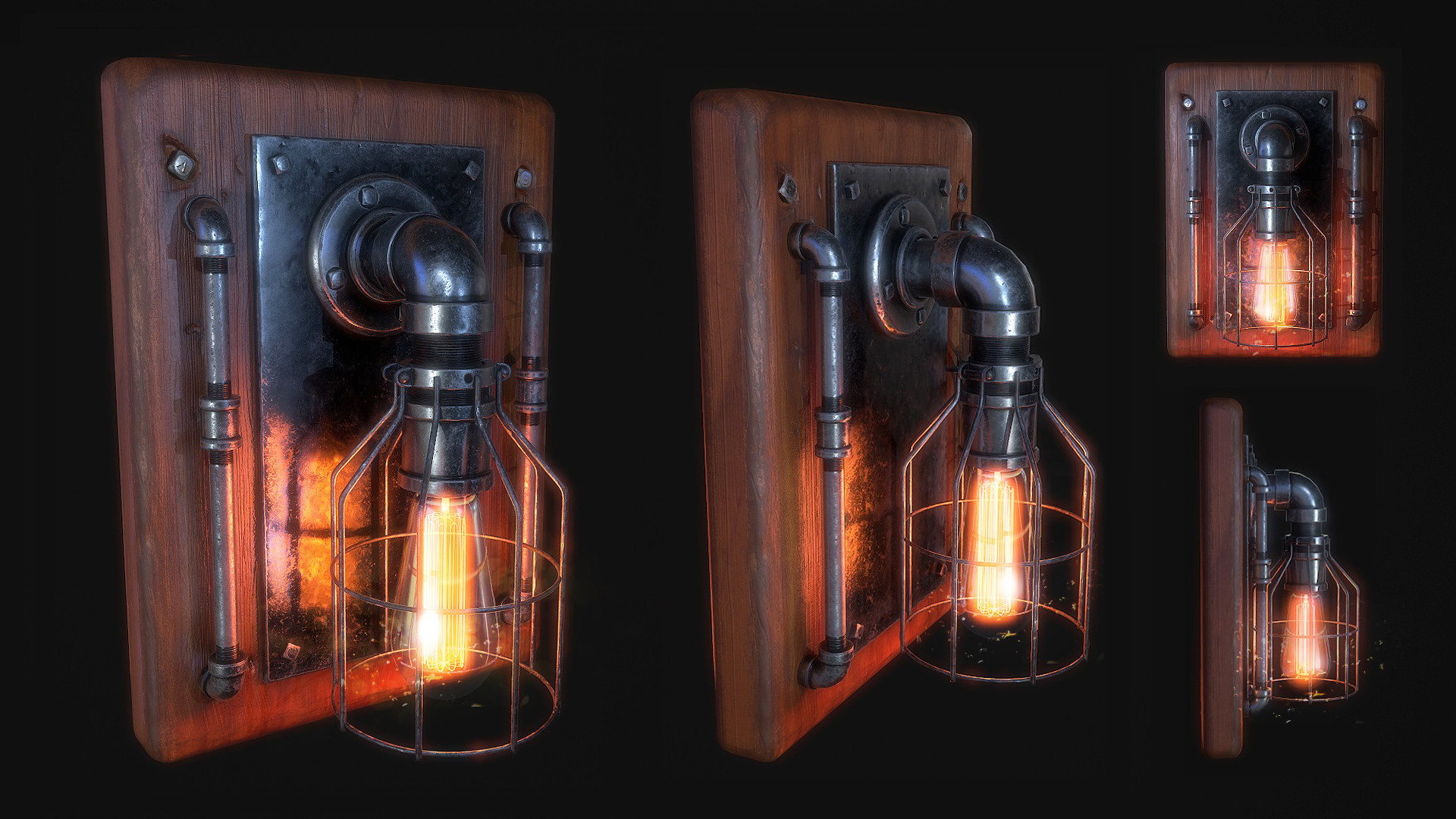Aleksandr O - Steampunk Wall Lamp