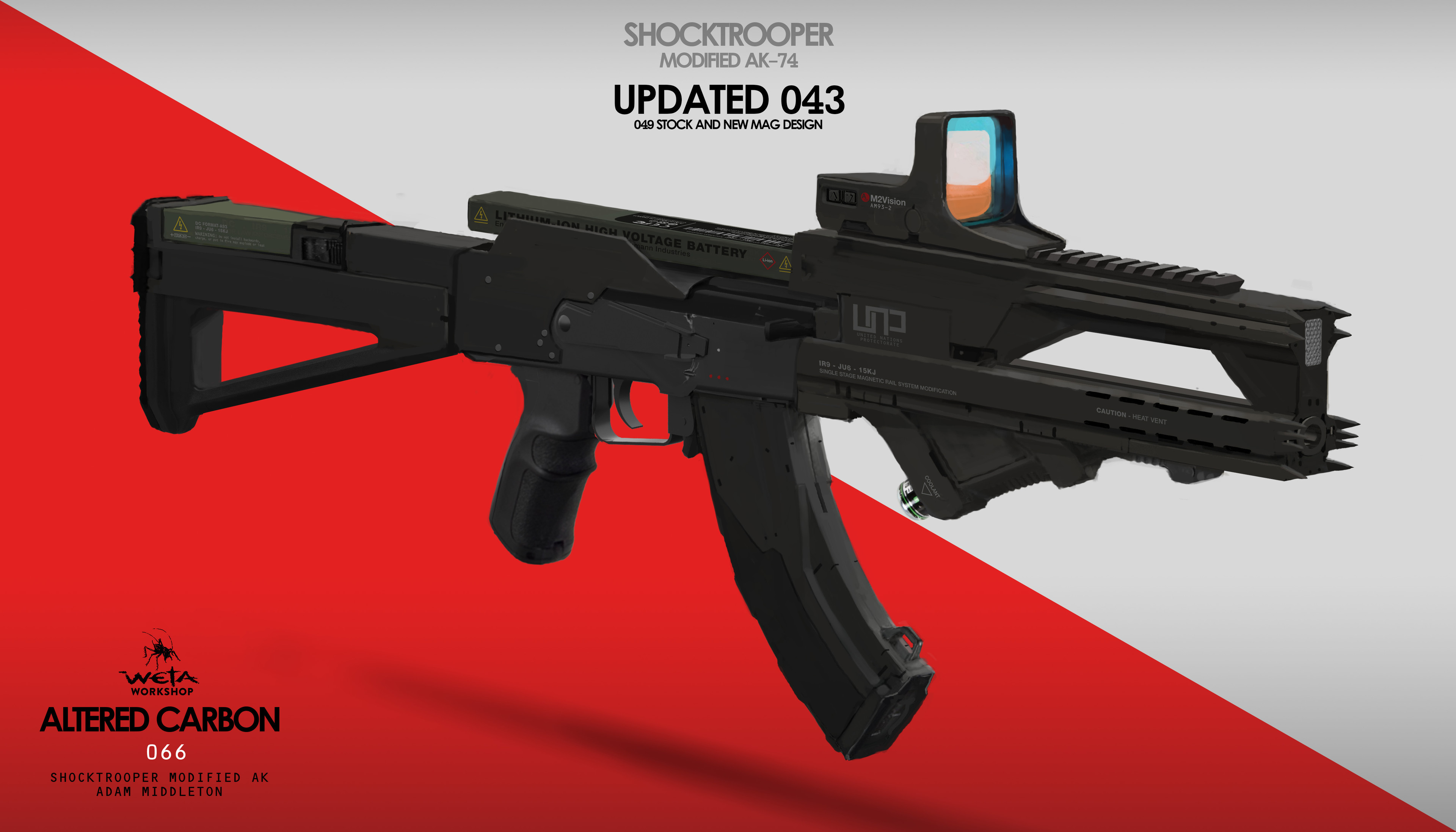 Shock Trooper Modified AK-47 - Artist: Adam Middleton