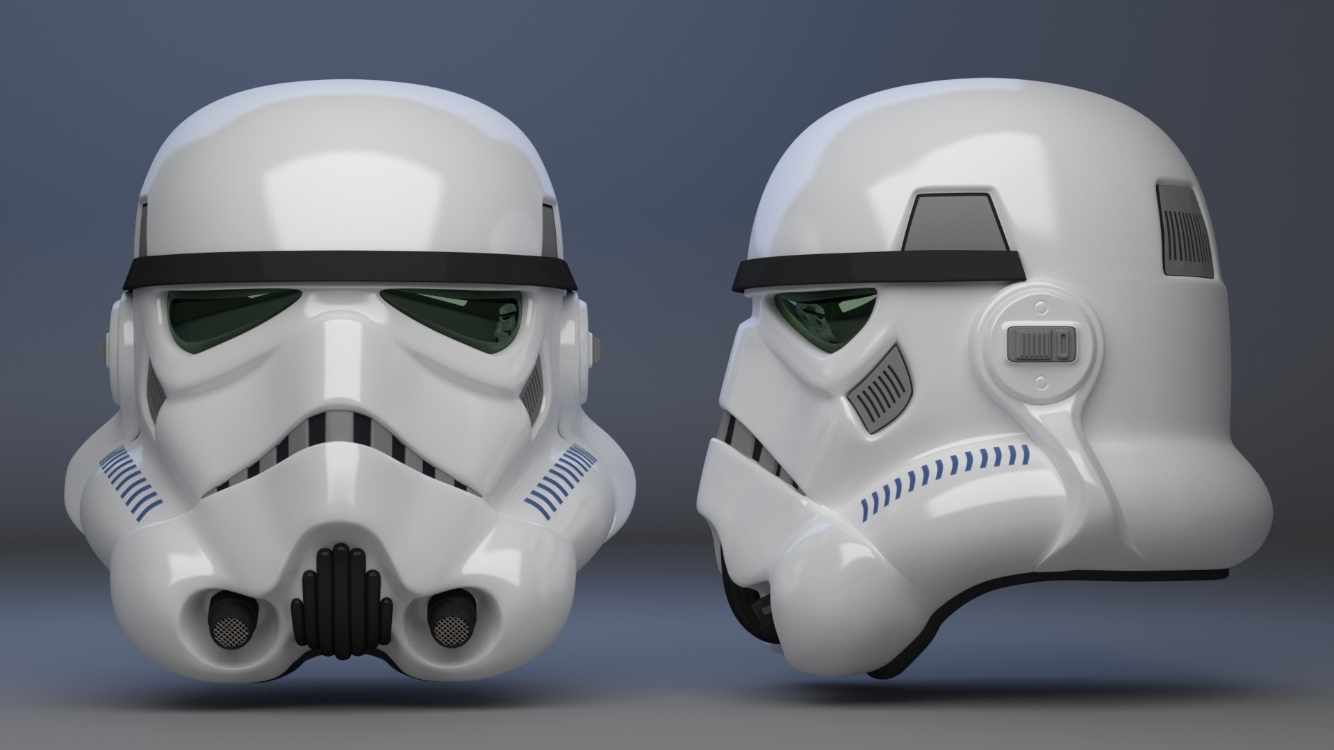 Star Wars Stormtrooper Helmet 3d Model