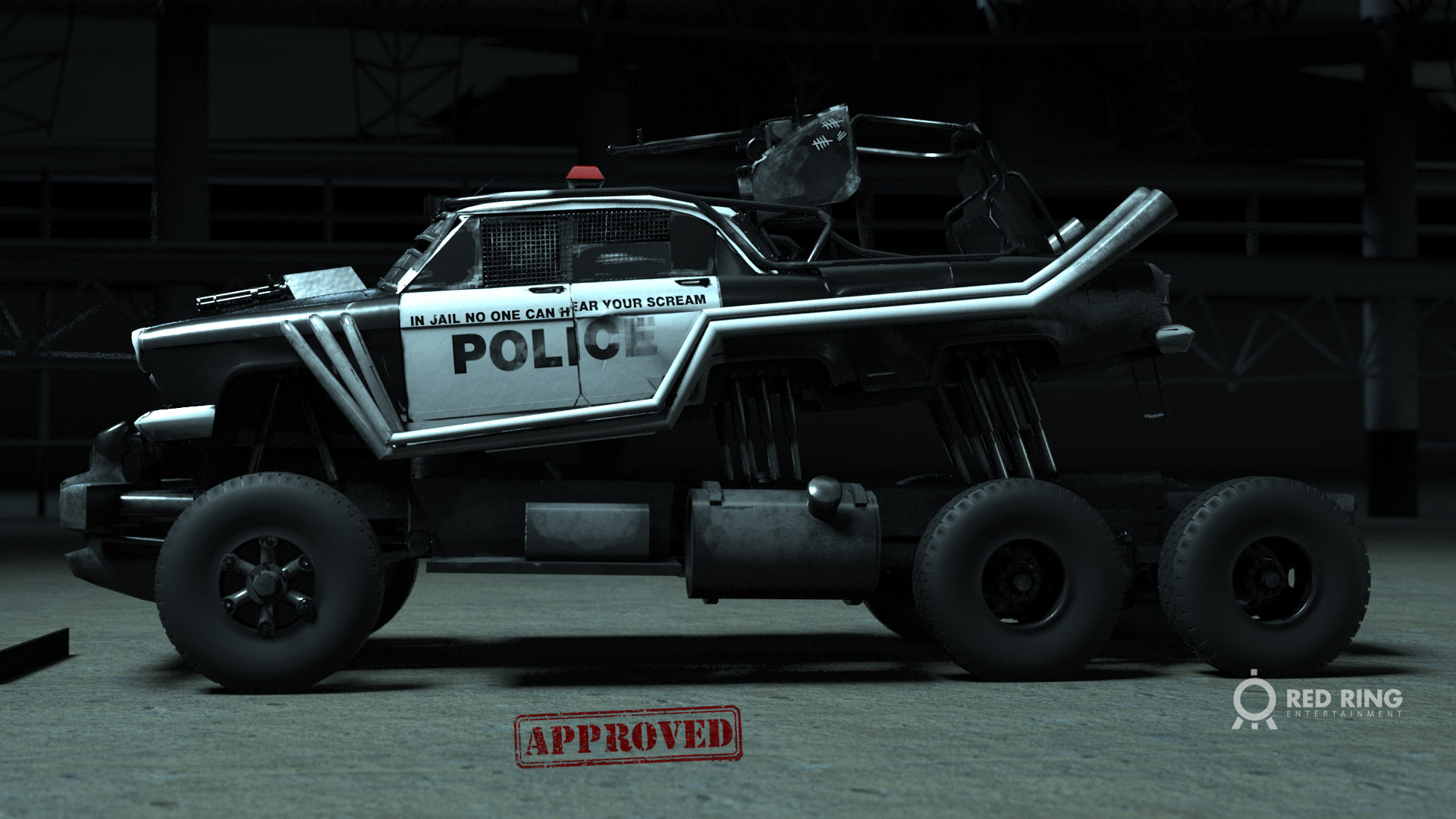 Red Ring Entertainment Death Race Anarchy 2018 Concept 3d Visualisation Black ops specialist connor gibson infiltrates a maximum security prison to take down legendary driver frankenstein in a violent and brutal car race. death race anarchy