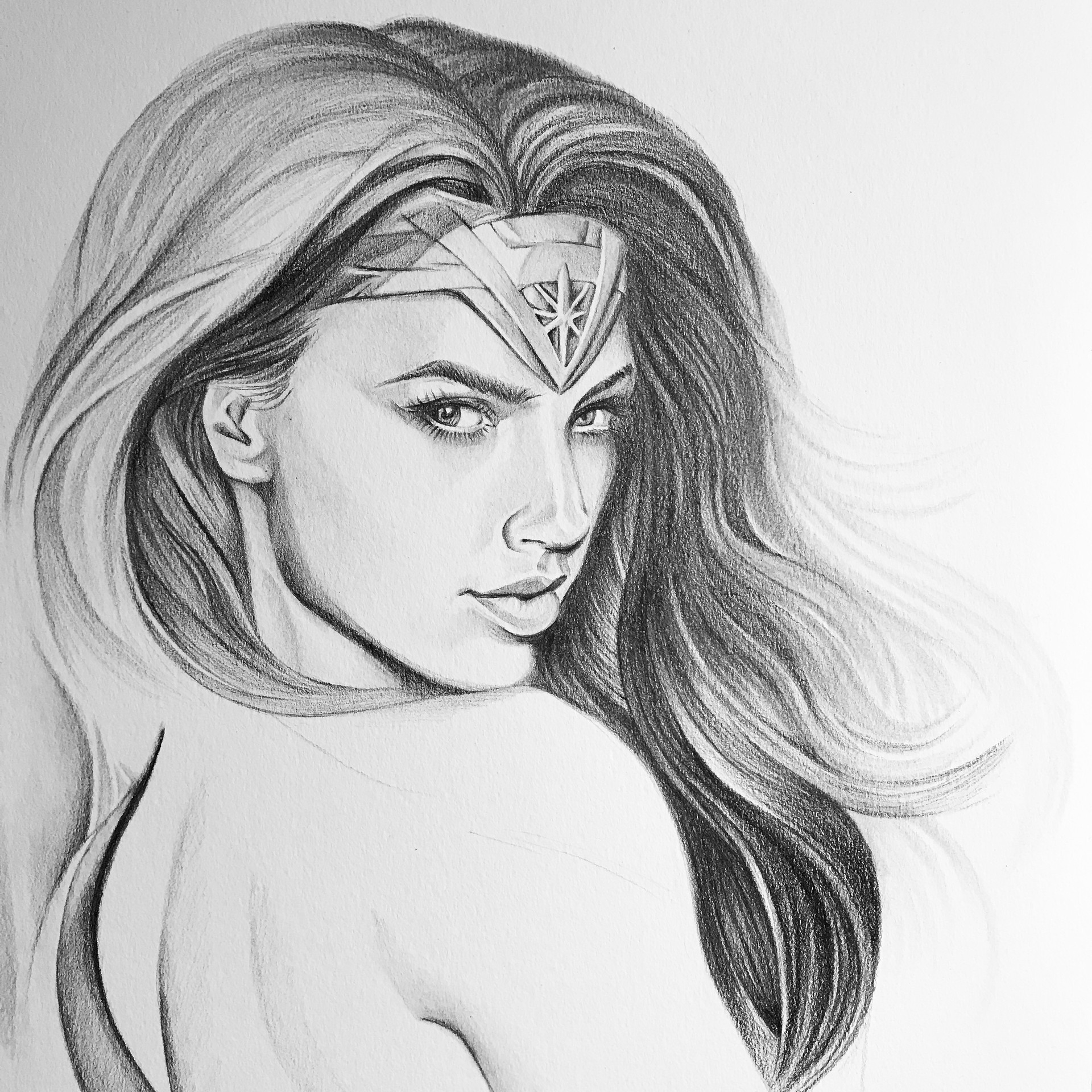 Realistic Pencil Drawings Wonder Woman Samyysandra Com