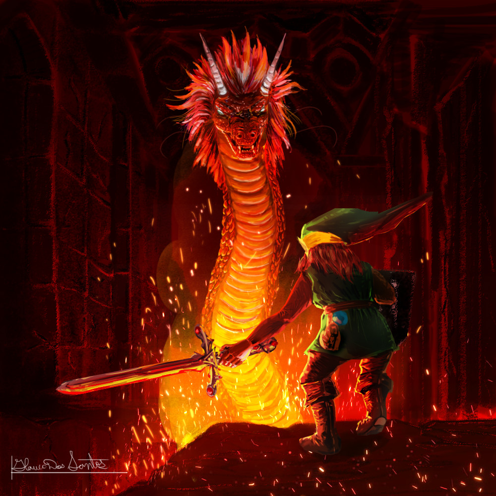 ArtStation Link vs. Garba (Zelda II The Adventure of Link)