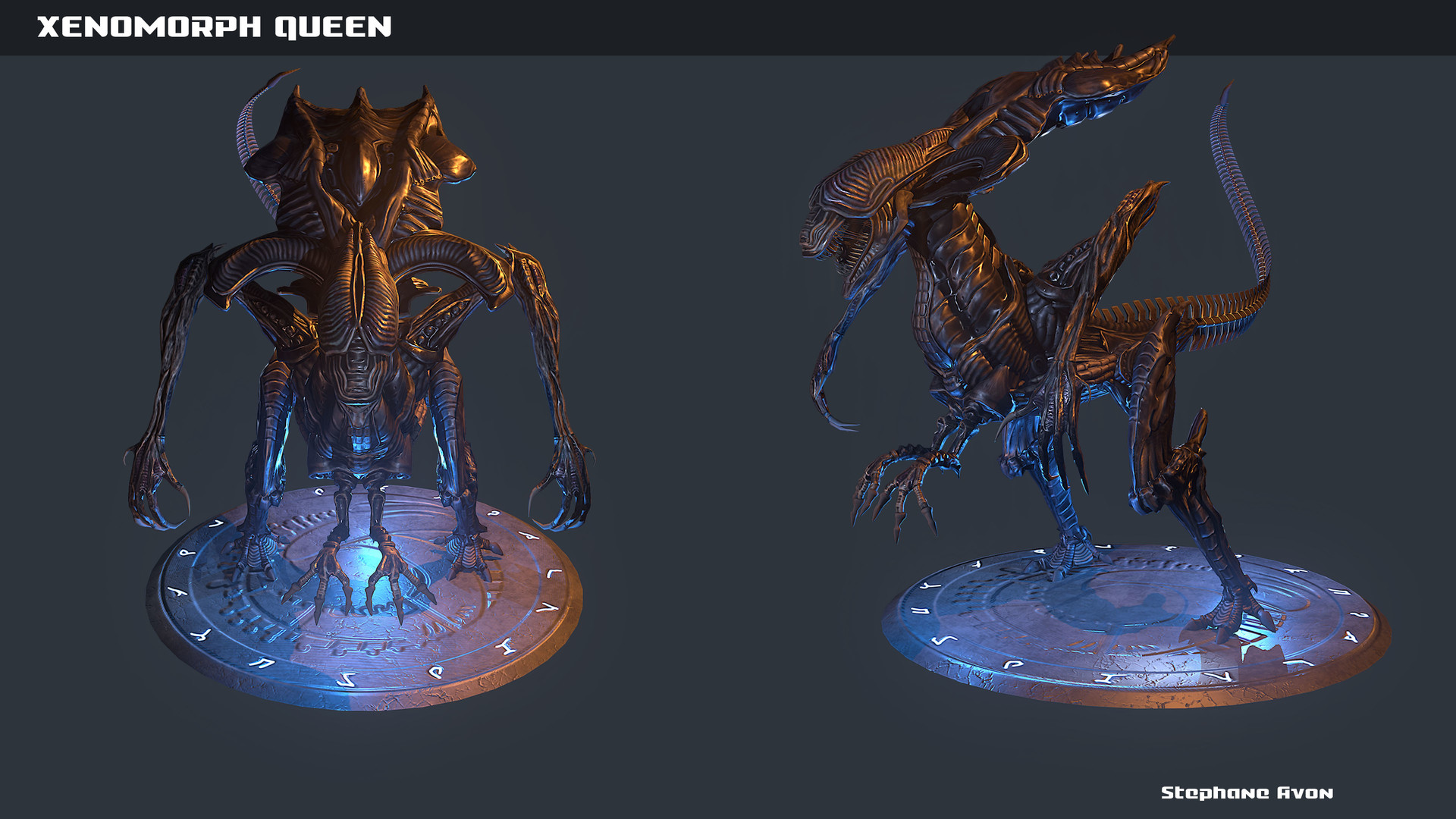 Artstation Xenomorph Queen Alien Stephane Avon