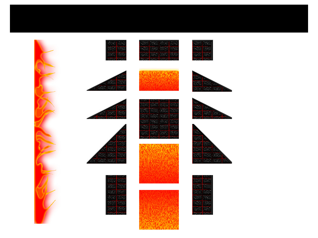 Lava level sprites (Fixtures)