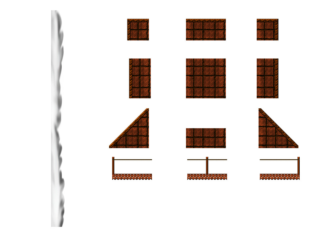 Mountain level sprites (fixtures)