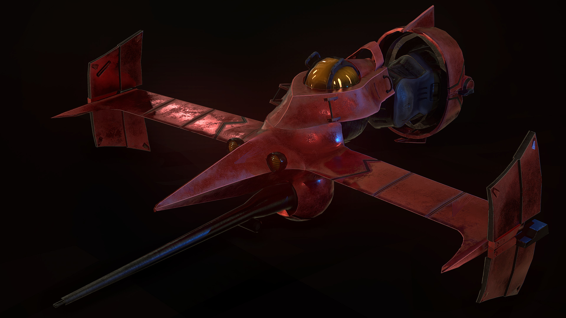 Artstation Cowboy Bebop Swordfish Ii Low Poly Kevin Garcia