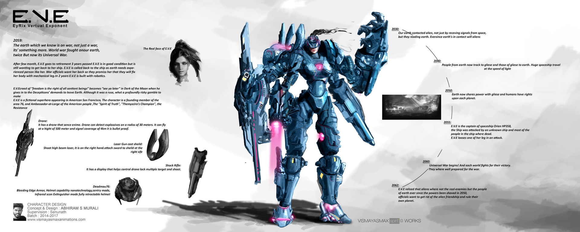 Vismayasmax Animations Character Design Concept Art Eve