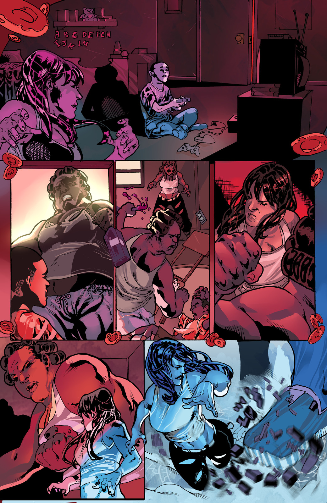 Page 4 (fighting the demon who realize her)