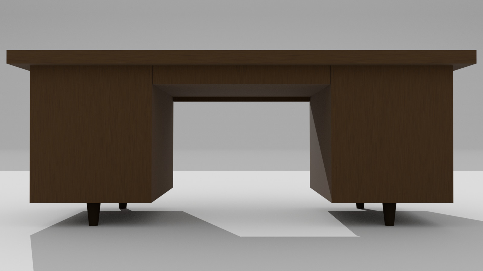 Backside view of the desk.