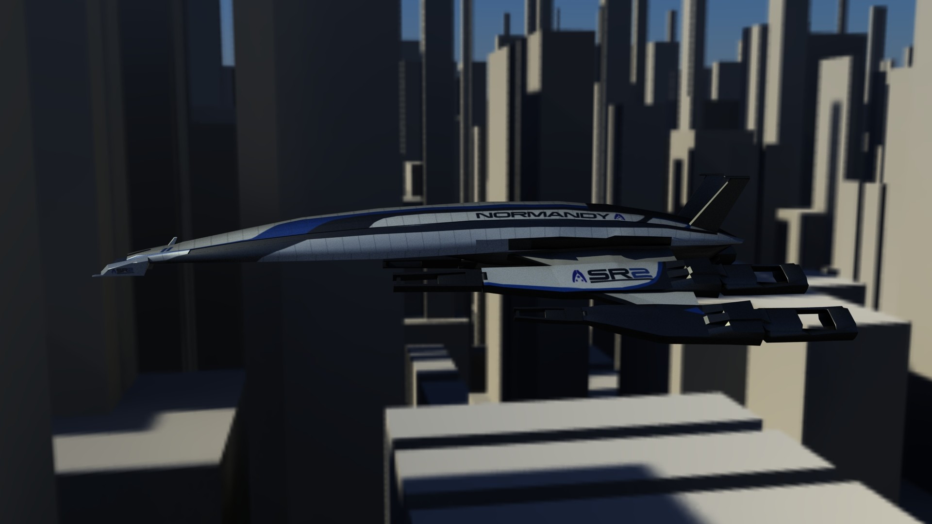 Artstation Normandy Sr2 Mass Effect 3d Model And Composite