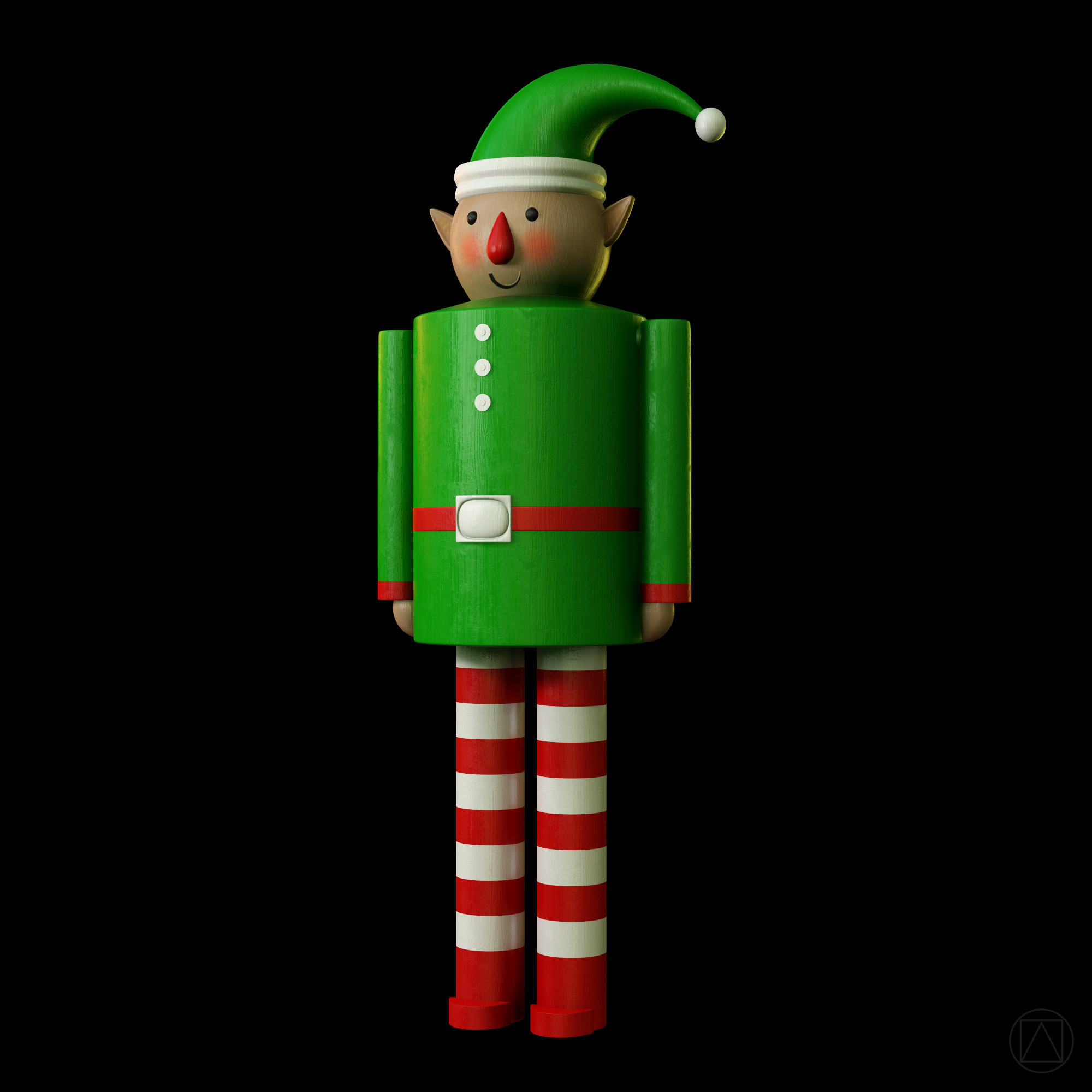Christmas elf  (Toolbag render)