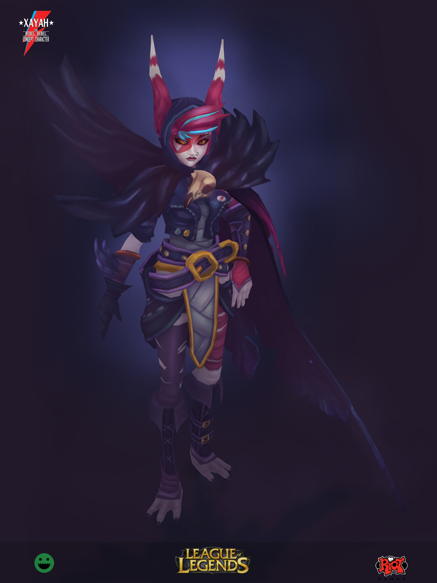 Jason Gil Riot Games Creative Contest 2017 Xayah The Rebel Rebel