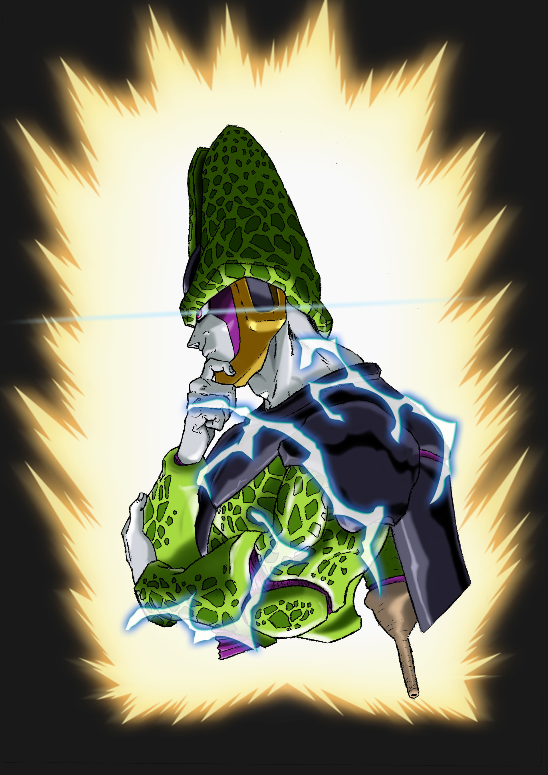 Artstation Perfect Cell Fan Art Ruben Lainez