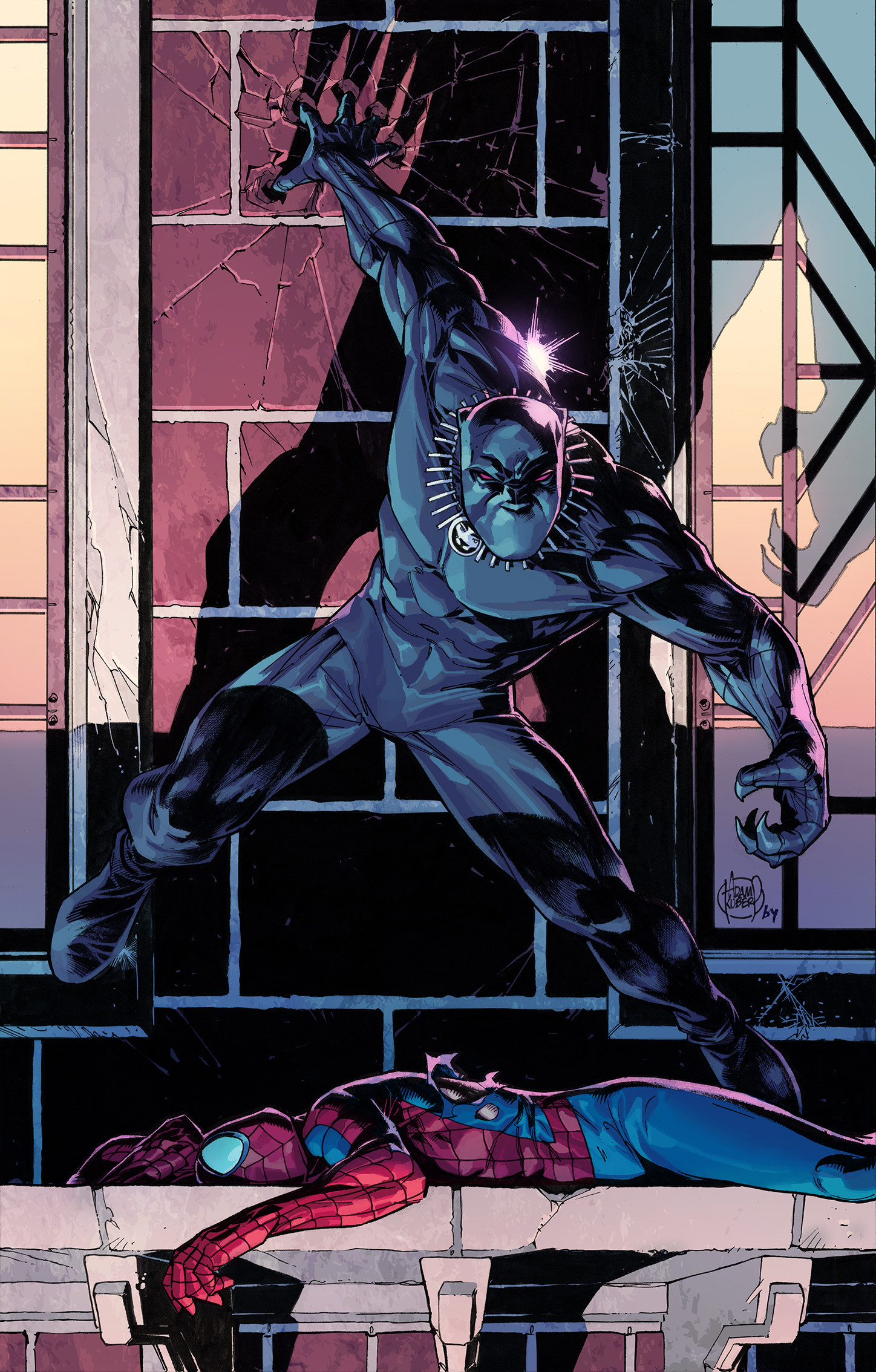 Bryan Valenza - Black Panther and Spider-man