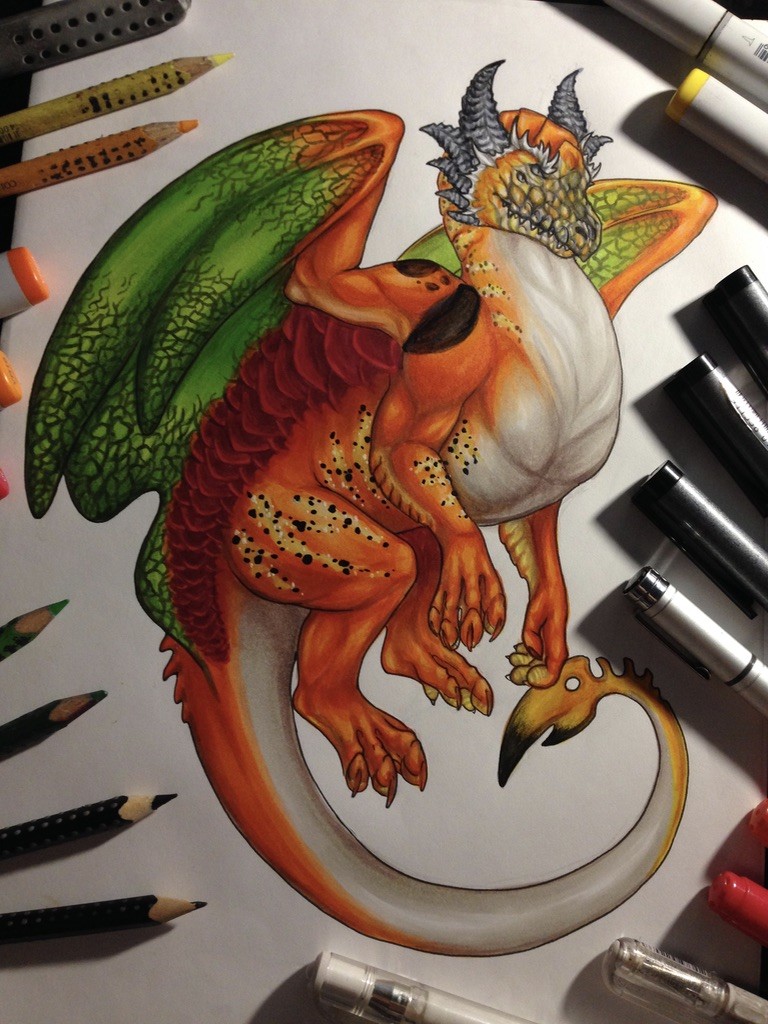 Coloring page  Art markers drawing, Copic marker art, Marker art